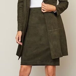 Preston & York Esmeralda Suede Skirt Green Women’s Size 18 NWOT